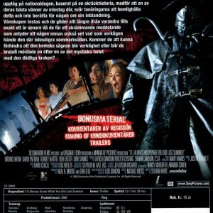 DVD - I'll Always Know What You Did Last Summer back cover