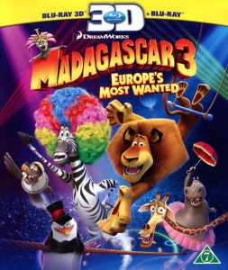 Bluray - Madagaskar 3 (3D) front cover