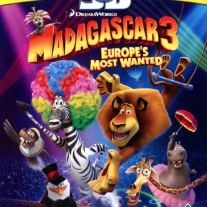 Bluray - Madagaskar 3 (3D) front cover