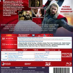 Bluray - Thor - The Dark World (3D) back cover