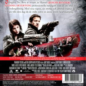 Bluray - Hansel & Gretel - Witch Hunters (3D) back cover