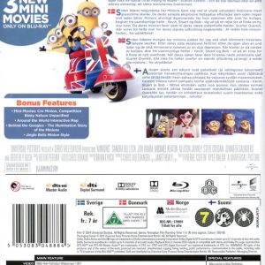 Bluray - Minioner (3D) back cover