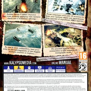 Playstation 4 - Sudden Strike 4 back cover