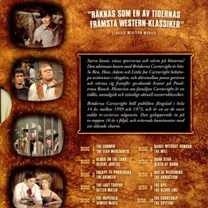 DVD - Bröderna Cartwright Box (10-disc) baksida