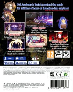 Playstation Vita - Disgaea 3: Absence of Detention back cover