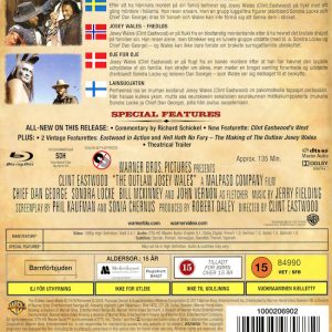 Bluray - Outlaw Josey Wales (Clint Eastwood) back cover