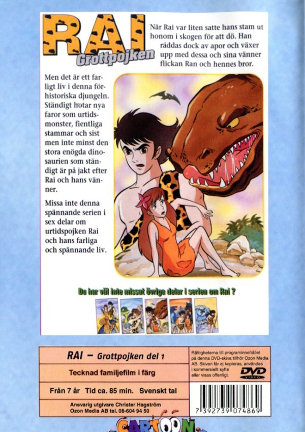 DVD - Rai: Grottpojken 1 baksida