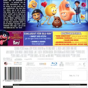 Bluray - Emoji Movie back cover