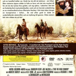 DVD – Ride the High Country (Randolph Scott) (1962) back cover