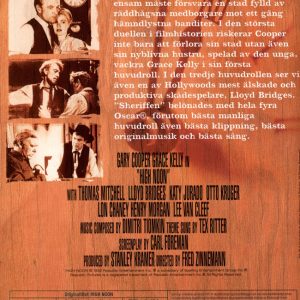 DVD – Sheriffen (High Noon) (Gary Cooper) (1952) back cover