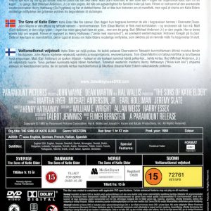 DVD – Sons of Katie Elder (John Wayne) (1965) back cover