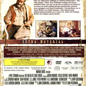 DVD - Ballad of Cable Hogue (Jason Robards) (1970) back cover