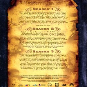 Bluray - Deadwood - Ultimate Collection (Season 1-3) back cover