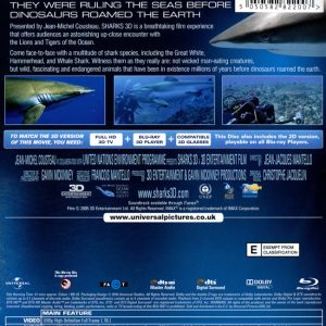 Bluray - Sharks 3D back cover