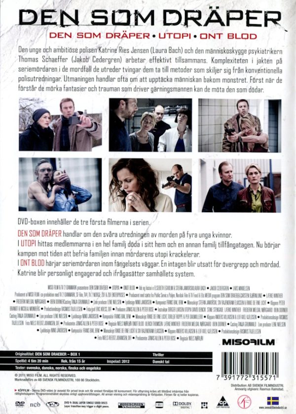 Den som dräper - Box 1 (3-disc) baksida