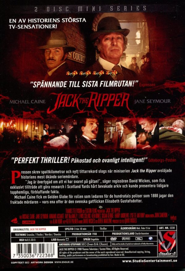 Jack the Ripper (2-disc) (Miniserie) baksida