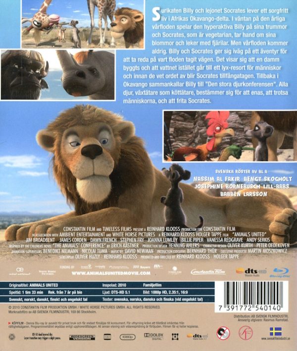 Bluray - Savannens hjältar baksida