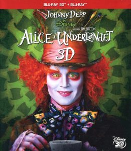 Bluray - Alice i Underlandet (Johnny Depp) (2010) (3D) framsida