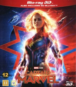 Bluray - Captain Marvel (Brie Larson) (3D) framsida