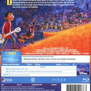 Bluray - Coco (Disney) baksida