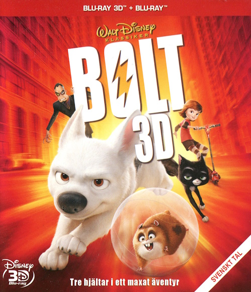 disney-klassiker-48-bolt-3d-bluray-fram Bluray - Disney Klassiker 48: Bolt (3D) framsida