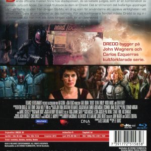 Bluray - Dredd (Karl Urban) (3D) baksida