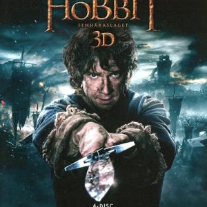 Bluray - Hobbit: Femhäraslaget (3D) framsida