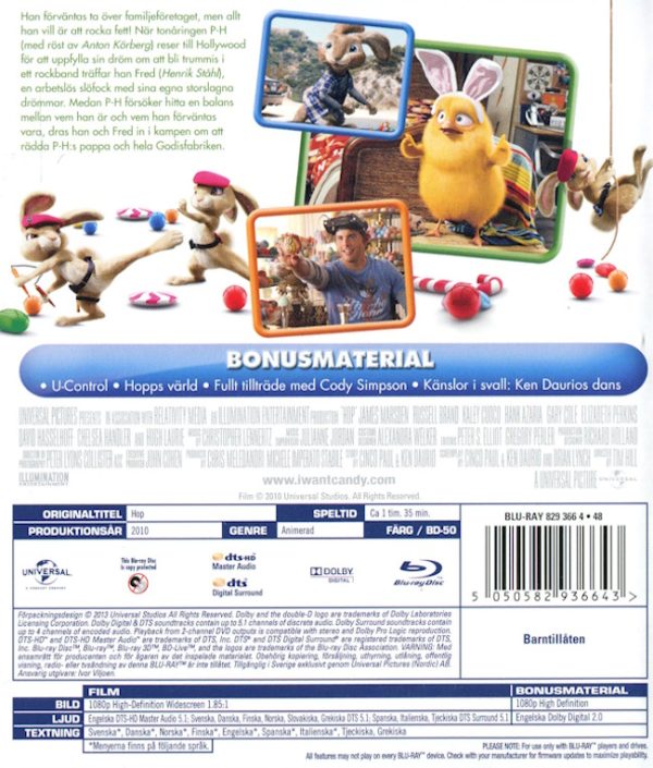 Bluray - Hopp baksida