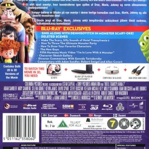 Bluray - Hotell Transylvanien 2 (3D) baksida