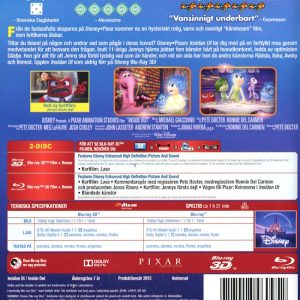 Bluray - Insidan ut (3D) baksida