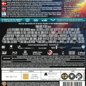 Bluray - Justice League (2017) (3D) baksida