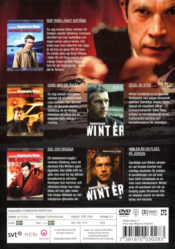 DVD - Kommissarie Winter Box (5-disc) baksida
