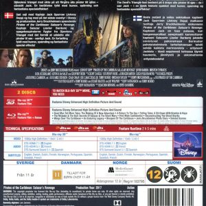 Bluray - Pirates of the Caribbean: Salazar's Revenge (3D) baksida