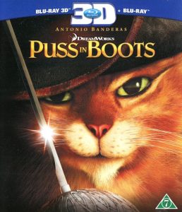 Bluray - Puss In Boots (3D) framsida