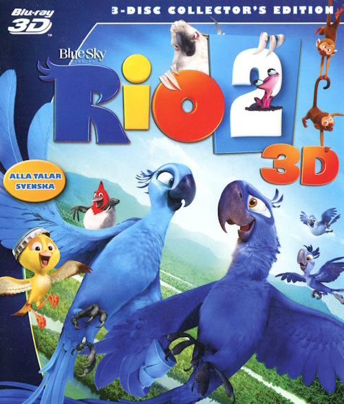 rio-2-3d-3-disc-collectors-edition-bluray-fram Bluray - Rio 2 (3D) (3-disc Collectors Edition) Framsida