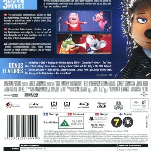 Bluray - Sing: Special Edition (3D) baksida