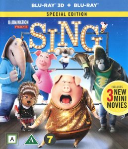 Bluray - Sing: Special Edition (3D) framsida