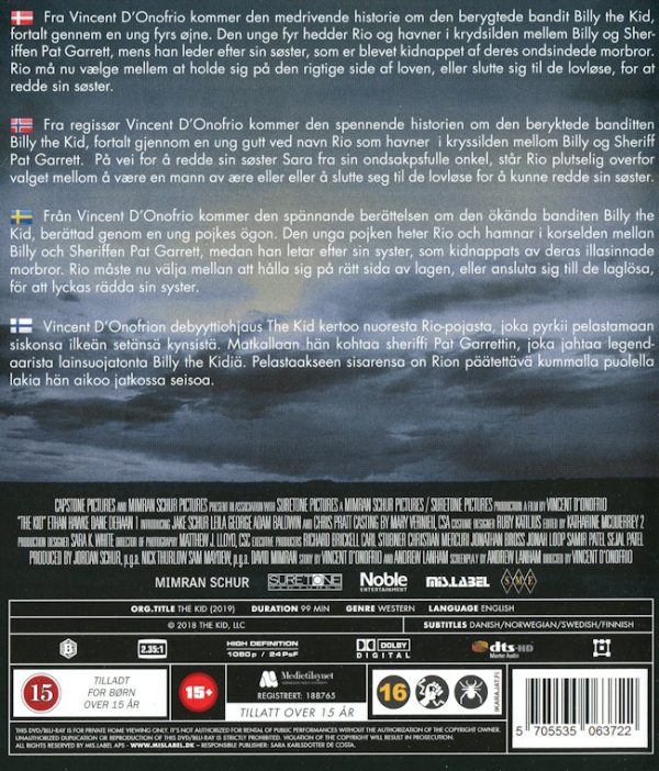 Bluray - The Kid (Ethan Hawke) baksida