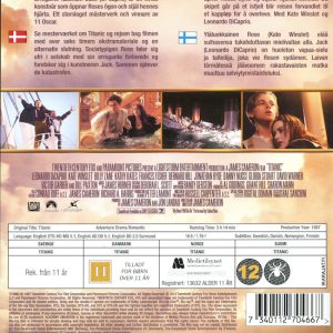 Bluray - Titanic (Kate Winslet) (3D) (2-disc) baksida