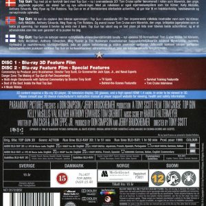 Bluray - Top Gun (Tom Cruise) (1986) (3D) baksida