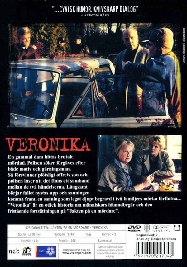 DVD - Jakten på en mördare: Veronika baksida