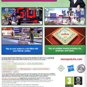 XBOX 360 - Monopoly Streets baksida