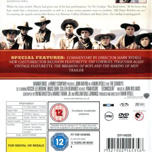DVD - Cowboys (John Wayne) (1972) (Deluxe Edition) baksida
