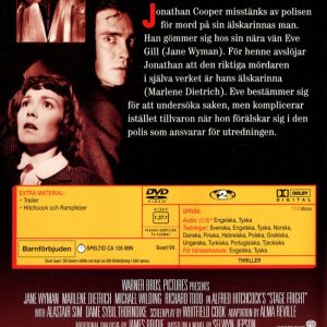 DVD - Rampfeber (Marlene Dietrich) (1950) baksida