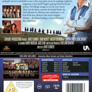 DVD - Support Your Local Sheriff (James Garner) (1969) baksida