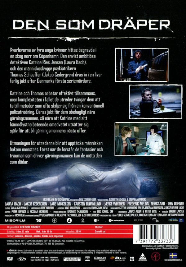DVD - Den som dräper (Jakob Cedergren) baksida