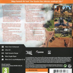 XBOX One - Zoo Tycoon: Ultimate Animal Collection back cover