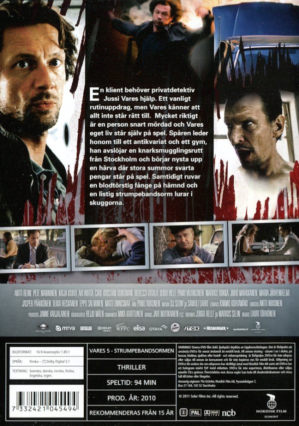 DVD - Vares 5: Strumpebandsormen baksida