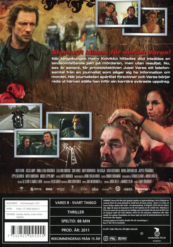 DVD - Vares 8: Svart Tango baksida