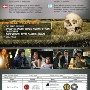 DVD - Bones - Säsong 8 baksida